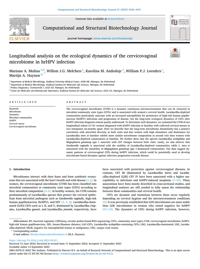 A Metagenomics Pipeline to Characterize Self-Collected Vaginal Microbiome Samplespreview image